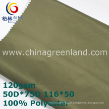 100% tissu de sergé de mémoire de polyester pour la veste (GLLML351)